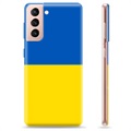 Samsung Galaxy S21 5G TPU-deksel Ukrainsk flagg - Gul og lyseblå