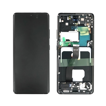 Samsung Galaxy S21 Ultra 5G Frontdeksel & LCD-skjerm GH82-26035A - Svart