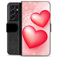 Samsung Galaxy S21 Ultra 5G Premium Lommebok-deksel - Love
