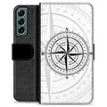 Samsung Galaxy S22+ 5G Premium Lommebok-deksel - Kompass