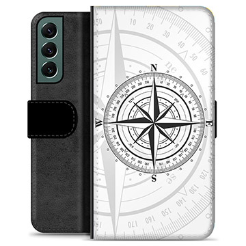 Samsung Galaxy S22+ 5G Premium Lommebok-deksel - Kompass