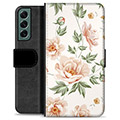 Samsung Galaxy S22+ 5G Premium Lommebok-deksel - Floral