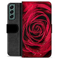 Samsung Galaxy S22+ 5G Premium Lommebok-deksel - Rose