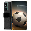 Samsung Galaxy S22+ 5G Premium Lommebok-deksel - Fotball