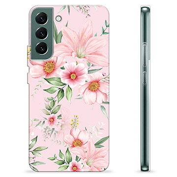 Samsung Galaxy S22+ 5G TPU-deksel - Akvarell Blomster