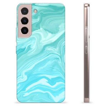 Samsung Galaxy S22 5G TPU-deksel - Blå Marmor