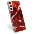 Samsung Galaxy S22 5G TPU-deksel - Rød Marmor