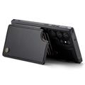 Samsung Galaxy S22 Ultra 5G Caseme C22 etui RFID-kortlommebok - svart