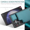 Samsung Galaxy S22 Ultra 5G Caseme C22-etui RFID-kortlommebok - Grønn