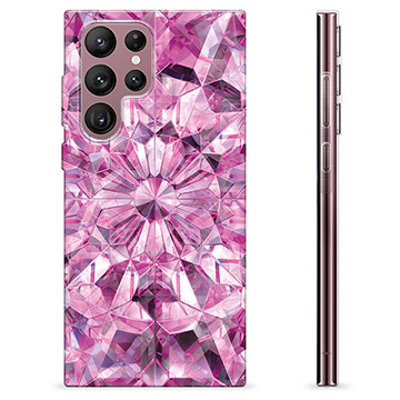 Samsung Galaxy S22 Ultra 5G TPU-deksel - Rosa Krystall