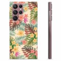 Samsung Galaxy S22 Ultra 5G TPU-deksel - Rosa Blomster