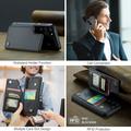 Samsung Galaxy S22+ 5G Caseme C22 etui RFID-kortlommebok - svart
