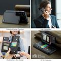 Samsung Galaxy S22+ 5G Caseme C22 etui RFID-kortlommebok - svart