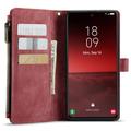 Samsung Galaxy S23 5G Caseme 2-i-1 Multifunksjonell Lommebok-deksel - Rød