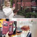 Samsung Galaxy S23 FE Caseme 2-i-1 Multifunksjonell Lommebok-deksel - Rød
