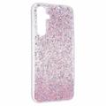 Samsung Galaxy S23 FE Glitter Flakes TPU-deksel - Rosa