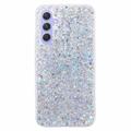 Samsung Galaxy S23 FE Glitter Flakes TPU-deksel - Sølv