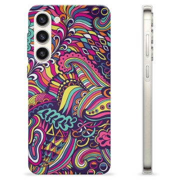 Samsung Galaxy S23+ 5G TPU-deksel - Abstrakte Blomster