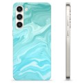 Samsung Galaxy S23+ 5G TPU-deksel - Blå Marmor