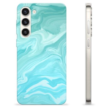 Samsung Galaxy S23+ 5G TPU-deksel - Blå Marmor