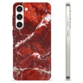 Samsung Galaxy S23+ 5G TPU-deksel - Rød Marmor