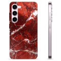 Samsung Galaxy S23 5G TPU-deksel - Rød Marmor