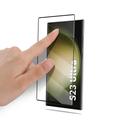 Samsung Galaxy S23 Ultra 5G Mocolo Full Dekning Skjermbeskytter - 9H - Svart Kant