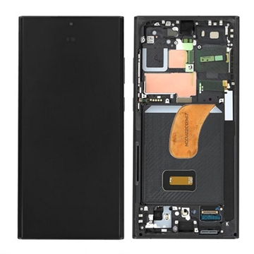 Samsung Galaxy S23 Ultra 5G Frontdeksel & LCD-skjerm GH82-30466A - Svart