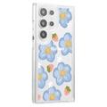 Samsung Galaxy S23 Ultra Fashion TPU-deksel - Blomster / jordbær