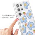 Samsung Galaxy S23 Ultra Fashion TPU-deksel - Blomster / jordbær