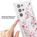 Samsung Galaxy S23 Ultra Fashion TPU-deksel - rosa blomster