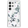Samsung Galaxy S23 Ultra Fashion TPU-deksel - hvite blomster