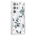 Samsung Galaxy S23 Ultra Fashion TPU-deksel - hvite blomster