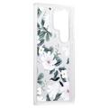 Samsung Galaxy S23 Ultra Fashion TPU-deksel - hvite blomster