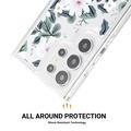 Samsung Galaxy S23 Ultra Fashion TPU-deksel - hvite blomster