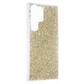 Samsung Galaxy S23 Ultra Glitter Flakes TPU-deksel - Gull
