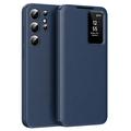 Samsung Galaxy S23 Ultra Smart Clear View Flip-etui med kortspor