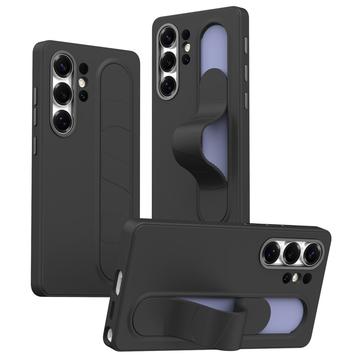 Samsung Galaxy S23 Ultra Smart hybrid-deksel med stående grep - Svart