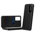 Samsung Galaxy S23+ Smart Clear View Flip-etui med kortspor