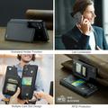 Samsung Galaxy S24 Caseme C22 etui RFID-kortlommebok - Svart