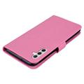 Samsung Galaxy S24 FE Uggle Rhinestone Lommebok-deksel - Varm Rosa