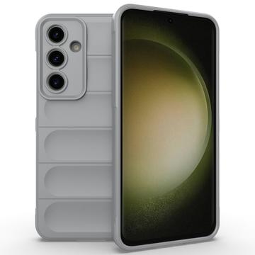 Samsung Galaxy S24 FE Rugged TPU-deksel - Lysegrå
