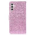 Samsung Galaxy S24 FE Stilig glitter lommebokveske
