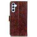 Samsung Galaxy S24 FE Lommebok-deksel med Magnetisk Lukning - brun