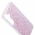 Samsung Galaxy S24 Glitter Flakes TPU-deksel - Rosa