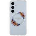 Samsung Galaxy S24 Guess IML Flowers Wreath-deksel - MagSafe-kompatibelt