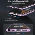 Samsung Galaxy S24 Magnetic Deksel med Herdet Glass - Svart