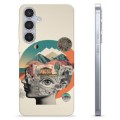 Samsung Galaxy S24+ TPU-deksel - Abstrakt Collage