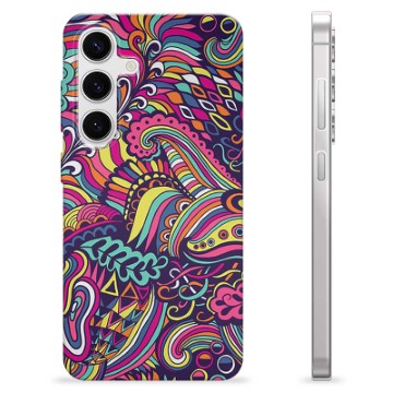 Samsung Galaxy S24 TPU-deksel - Abstrakte Blomster