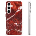 Samsung Galaxy S24 TPU-deksel - Rød Marmor